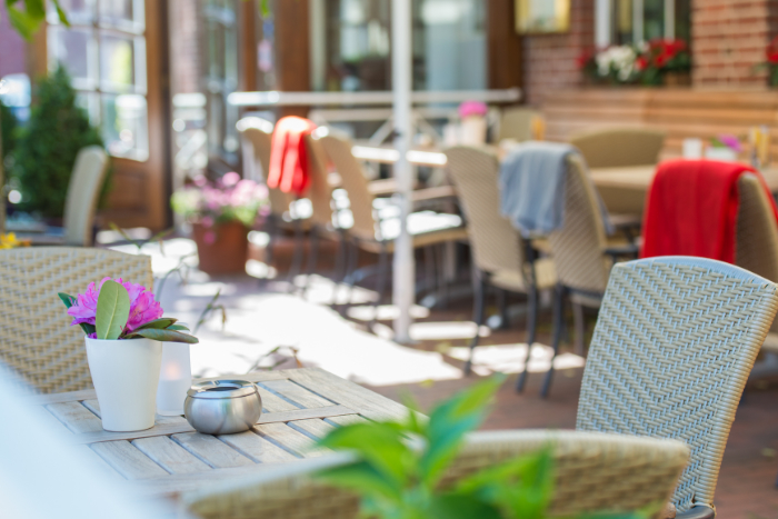 Sommerterrasse des Rheinischen Hof Dinklage